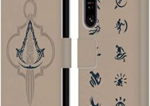 Head Case Designs Officially Licensed Assassin’s Creed Crest Hidden Blade Graphics Leather Book Wallet Case Cover Compatible with Sony Xperia 1 IV