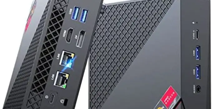 KAMRUI Mini PC AM06PRO, AMD Ryzen 5 5500U(6C/12T, up to 4.0 GHz), Mini PC Windows 11 Pro 16GB DDR4 512GB M.2 2280 NVME SSD Mini Desktop Computer, Support 2.5 Inch HDD Dual Ethernet HDMI/Type-C/Wifi5
