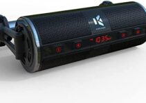 KSPEAKER Motorcycle Speakers Bluetooth Waterproof Radio Audio System Built-in Amplifier, 3 Inch Metal Mp3 Player, Great for ATV, Scooter Bike,12 Volt Vehicle, K2BL