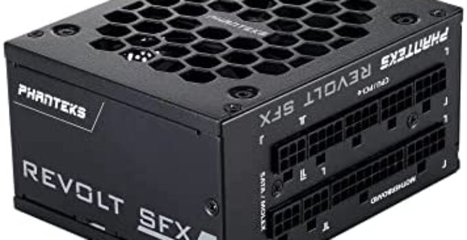 Phanteks (PH-P750PSF) Revolt SFX 750W 80PLUS Platinum, SFX Power Supply, Fully Modular, Platinum-Rated Efficiency, Silent Fan, Black.