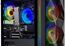Skytech Chronos Mini Gaming PC Desktop – Intel Core i3 10100F 3.6 GHz, GTX 1650, 500GB SSD, 16G DDR4 3200, 600W Gold PSU, AC Wi-Fi, Windows 10 Home 64-bit