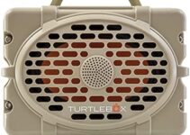 Turtlebox Gen 2: Loud! Outdoor Portable Bluetooth 5.0 Speaker | Rugged, IP67, Waterproof, Impact Resistant & Dustproof (Plays to 120db, Pair 2X for True L-R Stereo), Field Tan/Tan