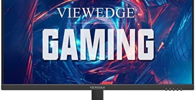 Viewedge 24 Inch Gaming Monitor 1080p FHD 165hz (Compatible with 144Hz) 5ms VA | Ultra Thin Bezel Screen Design | Eye Protection, Adaptive Sync Feature – Use for Home/Office/Security