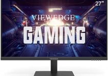 Viewedge 27 Inch Monitor – 1440p 2k Computer Monitor 27 inch Featured with IPS Panel 75 Hz 5ms – Ultra Thin Bezel Designed – Eye Protection (Blue Light Filter) HDMI & DP Input Best for Office & Game