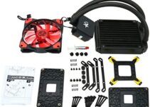 YaeCCC LED Liquid CPU Cooler Water Cooling System Radiator 120mm with Fan for Inter AMD