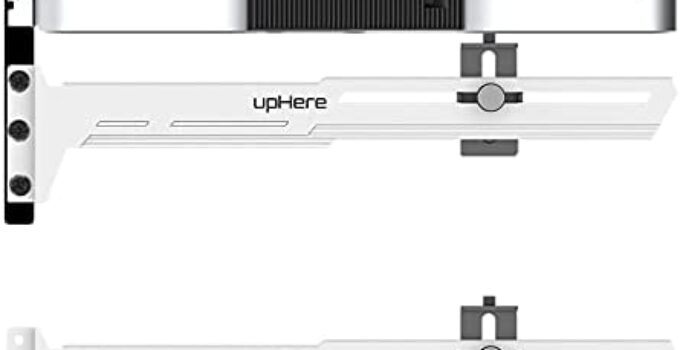 upHere G276WT White Graphics Card GPU Brace Support Video Card Sag Holder/Holster Bracket,Adjustable Length and Height Support,G276WT