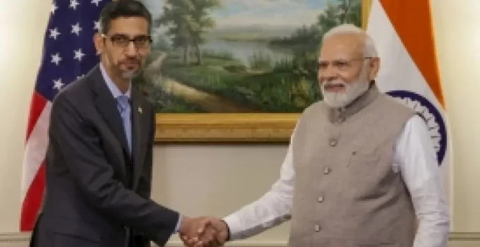 Google to set up global fintech operation centre in Gujarat: Sundar Pichai after meeting PM Modi