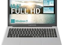 2023 Model 15.6″ Full HD Windows 11 Home S Laptop – 8GB RAM 256GB SSD, AC WiFi, RJ45, Integrated Webcam – S15 N2 Lightweight Laptop