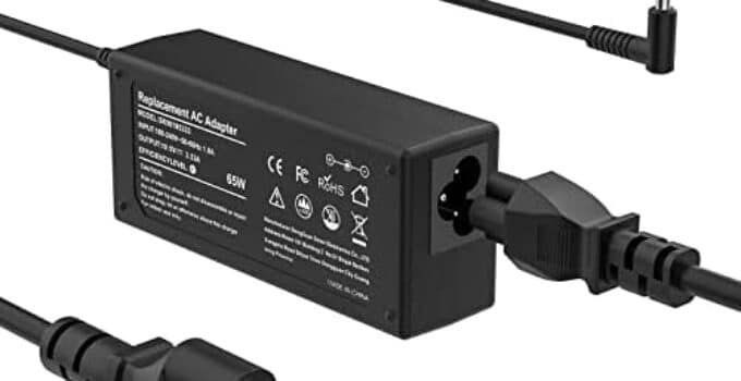 65W 19.5V 3.33A Ac Adapter for HP Envy 13 15 17 15-1039wm，Pavilion x360 11 13 15，EliteBook 820 830 840 850 G6 G3 G4 G5 G7，HP Pavilion TouchSmart 709985-004 Laptop Notebook PC Power Supply Cord