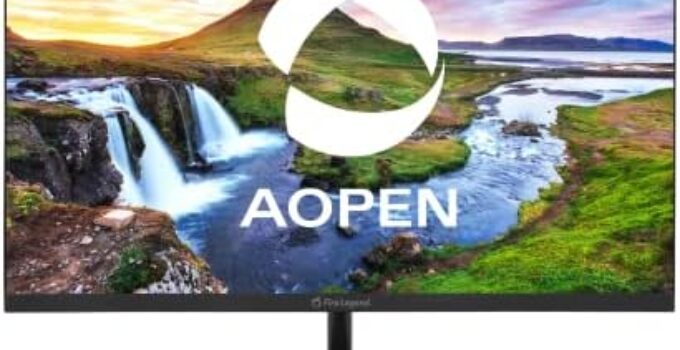 AOPEN 27SA2 Hbi 27″ Full HD (1920 x 1080) Zero-Frame Gaming Office Monitor | AMD FreeSync Technology | Ultra-Thin Stylish Design | 100Hz | 1ms-TVR | Low Blue Light | Tilt | HDMI & VGA Ports