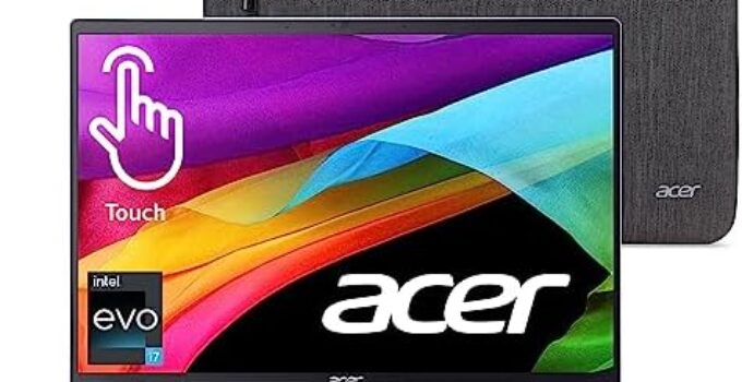 Acer Swift Go 14 Intel Evo Thin & Light Laptop 14″ 1920×1200 100% sRGB Touch Display Intel Core i7-1355U Intel Iris Xe 16GB LPDDR5 512GB Gen 4 SSD Killer WiFi 6E AX1675 SFG14-71T-72QV