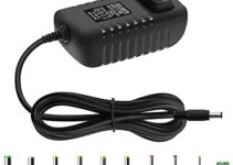 Arkare 12V Power Supply 2A AC/DC Adapter 12Volt Wall Charger Replacement Power Cord AC 100V-240V to DC 12Volt 2A 1.5A 1A Converter for Security Camera BT Speaker GPS Webcam Router Scanner with 10TIPS
