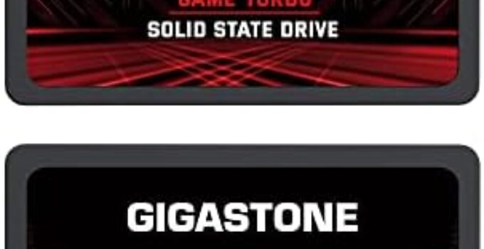 Gigastone SATA SSD 2TB 2-Pack SSD 2.5 Game Turbo 3D NAND Internal SSD SLC Cache Boost Speed 560MB/s Internal Solid State Drives Upgrade Storage PC PS4 Laptop SSD Hard Drive SATA III 6Gb/s 2.5”/7mm