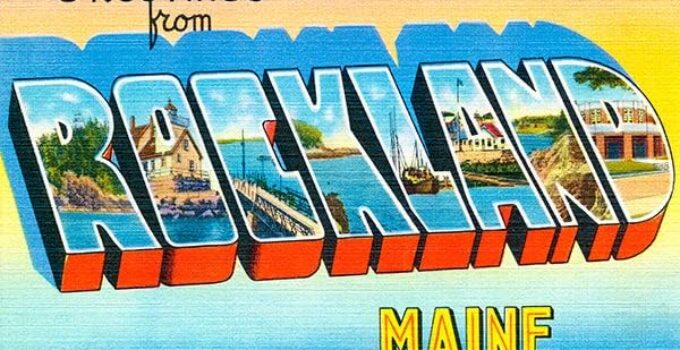 Greetings from Rockland, Maine – 1930’s – Vintage Postcard Magnet