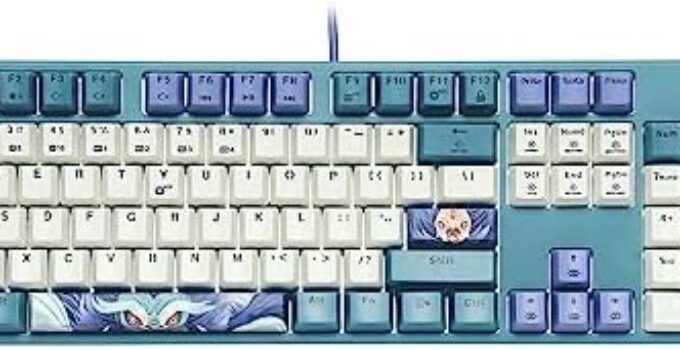 Hexgears GK715 Gluttony Themed Mechanical Gaming Keyboard, 104 Keys Full Size Wired Computer Keyboard, White Backlit Gaming Keyboard, Hot Swappable Kailh Rose Red Box Switches, PBT Keycaps