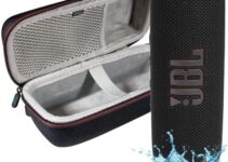 JBL Flip 6 – Waterproof Portable Bluetooth Speaker, Powerful Sound and deep bass, IPX7 Waterproof, 12 Hours of Playtime with Megen Hardshell Case
