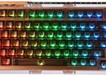 KiiBoom Phantom 81 75% Hot Swappable Gasket-Mounted Mechanical Keyboard, BT5.0/2.4GHz/USB-C Wired Wireless NKRO Gaming Keyboard with South-Facing RGB, 4000mAh Battery for Win/Mac(Black)