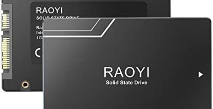 RAOYI 1TB Internal SSD SATA III 2.5” Solid State Drive 3D NAND Flash Advanced SSD Internal Hard Drive Up to 500MB/s SATA 3 SSD Hard Drive Upgrade Performance for PC Laptop
