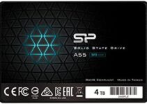 Silicon Power 4TB SSD 3D NAND A55 SLC Cache Performance Boost SATA III 2.5″ 7mm (0.28″) Internal Solid State Drive (SP004TBSS3A55S25)