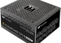 Thermaltake Toughpower GF3 1200W, True 600W 12VHPWR Connectors on PSU & NVIDIA RTX 40 series, ATX 3.0/PCI-E 5.0 Ready, 80+ Gold, SLI/Crossfire Ready Power Supply, PS-TPD-1200FNFAGU-4, 10 Year Warranty