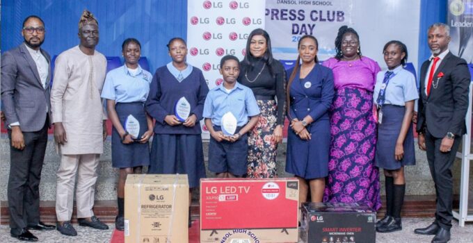 LG Electronics rewards Dansol High School students with product, harps on Technology as transformational tool