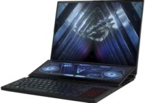 ASUS ROG Zephyrus Duo 16 (2022) Gaming Laptop, 16” 165Hz ROG Nebula HDR QHD 16:10 Display, NVIDIA GeForce RTX 3070 Ti, AMD Ryzen 9 6900HX, 32GB DDR5, 1TB SSD, Windows 11, GX650RW-XS96,Black