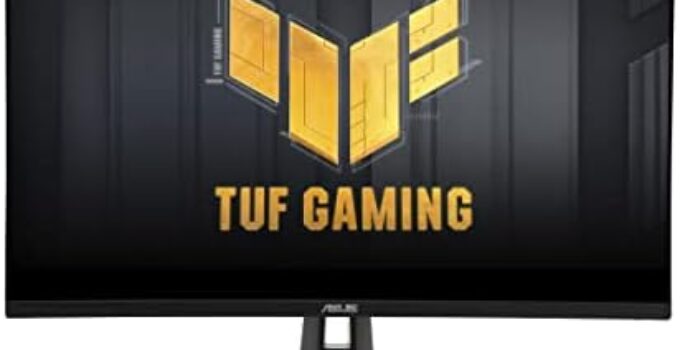 ASUS TUF Gaming 27” 1440P Monitor (VG27AQA1A) – QHD (2560 x 1440), 170Hz (Supports 144Hz), 1ms, Extreme Low Motion Blur, Freesync Premium, Eye Care, HDMI, DisplayPort, Shadow Boost, Speakers, HDR