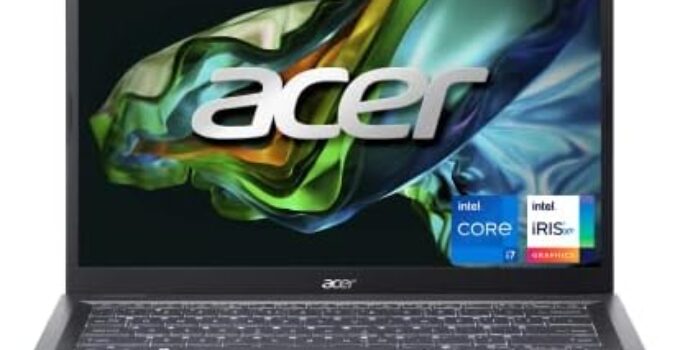 Acer Aspire 5 14 Slim Laptop | 14″ WUXGA (1920 x 1200) IPS | Intel Core i7-1355U | Intel Iris Xe Graphics | 16GB LPDDR5 | 512GB Gen 4 SSD | Wi-Fi 6E | USB4/Thunderbolt 4 | Backlit KB | A514-56M-71A9