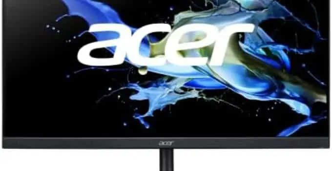 Acer CBA242Y Abmiprx 23.8″ Full HD (1920 x 1080) Zero Frame Home Office Monitor | AMD Radeon Free Sync | 1ms VRB | 75Hz Refresh | Height Adjustable Stand with Tilt & Pivot (Display, HDMI & VGA Ports)