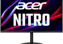 Acer Nitro 31.5″ WQHD 2560 x 1440 Gaming Monitor | AMD FreeSync Premium | Agile-Splendor IPS | 165Hz | Up to 0.5ms | ZeroFrame Design | Display Port 1.4 & 2 x HDMI 2.0 Ports | XV320QU Lmbmiiphx