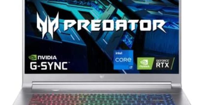 Acer Predator Triton 500 SE Gaming/Creator Laptop | 12th Gen Intel i7-12700H | GeForce RTX 3060 | 16″ WQXGA 240Hz G-SYNC Display | 16GB DDR5 | 512GB Gen 4×4 SSD | Killer Wi-Fi 6E | PT316-51s-7397