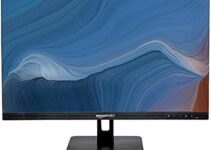 Amazon Basics 24 Inch Monitor Powered with AOC Technology, FHD 1080P, 75hz, VESA Compatible, Built-in Speakers, Black