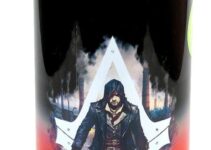 Assassin’s Creed OFFICIAL Limited Edition Fitness and Parkour Training Water Bottle, 28oz (BPA-Free)