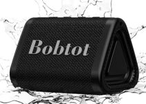 Bobtot Bluetooth Speakers Portable Wireless Speaker – IPX7 Waterproof HD Stereo Sound Rich Bass Outdoor Speakers with Clear Built-in Mic TWS Dual Pairing 15H Playtime for Home Sport Travel Camping