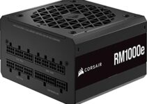 Corsair RM1000e (2023) Fully Modular Low-Noise ATX Power Supply – ATX 3.0 & PCIe 5.0 Compliant – 105°C-Rated Capacitors – 80 Plus Gold Efficiency – Modern Standby Support – Black