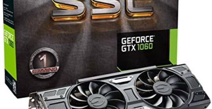 EVGA GeForce GTX 1060 SC GAMING, ACX 2.0 (Single Fan), 6GB GDDR5, DX12 OSD Support (PXOC), 06G-P4-6163-KR