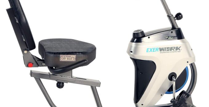 EXERPEUTIC 2500 Bluetooth 3 Way Adjustable Desk Recumbent Exercise Bike