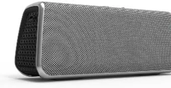 FUGOO Style – Portable Bluetooth Surround Sound Speaker Longest Battery Life with Built-in Speakerphone(Silver)