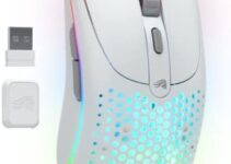 GLORIOUS Model O 2: Wireless Gaming Mouse (White) Triple Mode: 2.4GHz, Bluetooth, USB-C, 26K DPI Sensor, 210h Battery Life, 6 Programmable Buttons, Gaming Accessories for PC, Laptop, Mac, HP, RGB