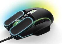 Game Punk RGB Pro Gaming Mouse with LED Lights | Computer Mouse Wired w/ 7 Buttons | Universal Wired Mouse, 3600 DPI, Side Buttons for Video Games, Game Consoles | PC Gamer Mouse for PS5, XBOX, Laptop