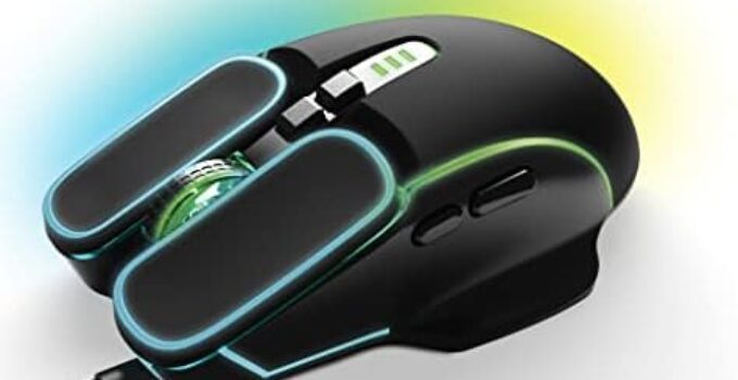 Game Punk RGB Pro Gaming Mouse with LED Lights | Computer Mouse Wired w/ 7 Buttons | Universal Wired Mouse, 3600 DPI, Side Buttons for Video Games, Game Consoles | PC Gamer Mouse for PS5, XBOX, Laptop