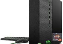 HP Pavilion Gaming PC, AMD Ryzen 7 5700G Processor, 16 GB SDRAM, 512 GB SSD, Windows 11 Pro, Wi-Fi 5 & Bluetooth Combo, 9 USB Ports, Pre-built Gaming PC Tower, Mouse and Keyboard (TG01-2360, 2021)
