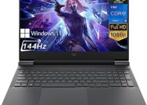 HP Victus Gaming Laptop, 16.1″ 144 Hz Display, NVIDIA GeForce RTX 3060 Graphics, 12 Core Intel Core i5 12500H Processor Up to 4.5 Ghz, 16GB DDR5 RAM, 1TB SSD, Backlit Keyboard, Windows 11 Home