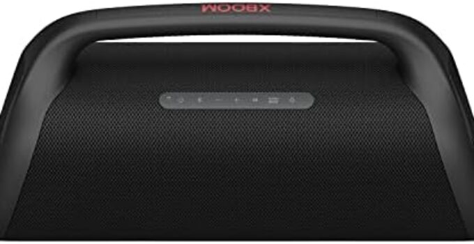 LG XG9QBK.DUSALLK Go Portable Bluetooth Speaker – Stage Lighting and up to 24-Hour Battery, Black