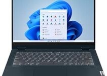 Lenovo IdeaPad Flex 5-2023 – Touchscreen 2-in-1 Laptop – Windows 11 Home – 14″ FHD Display – 16GB Memory – 512GB Storage – AMD Ryzen 5 5500U – Abyss Blue