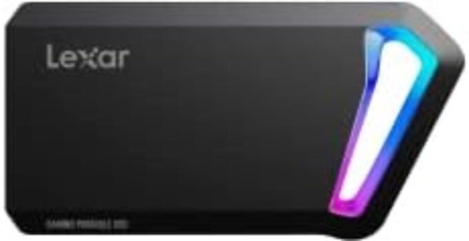 Lexar SL660 BLAZE 1TB Portable SSD, Compatible with PS5, PS4, Xbox, PC & Mac, Up to 2000MB/s Read, RGB LED, USB-C, USB 3.2 Gen 2, NVMe Performance – External Solid State Drive (LSL660X001T-RNNNU)