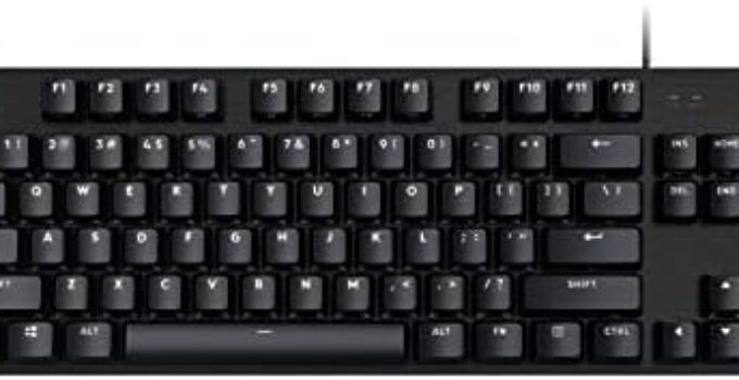 Logitech G413 TKL SE Mechanical Gaming Keyboard – Compact Backlit Keyboard with Tactile Mechanical Switches, Anti-Ghosting, Compatible with Windows, macOS – Black Aluminum