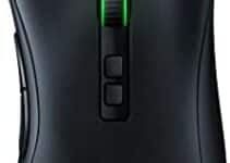 Razer DeathAdder V2 Special Edition Gaming Mouse: 20K DPI Optical Sensor – 2nd Gen Faster Optical Switch – 8 Programmable Buttons – Rubberized Side Grips – Ergonomic Design – Green Speedflex Cable