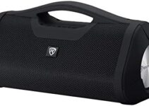Rockville RPB-XL Loud Portable Bluetooth Speaker Boombox USB/Powerbank/SD/Aux With Wireless Linking and 24 Hour Battery Life, Black