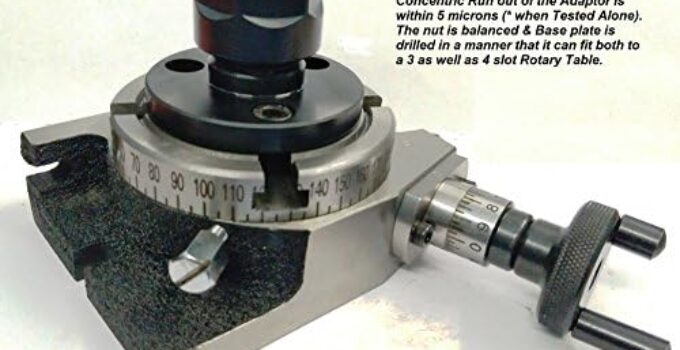 Rotary Table 3″/ 80 mm with ER-20 Collet Adapter for Instant Milling Machine Engineering Tools